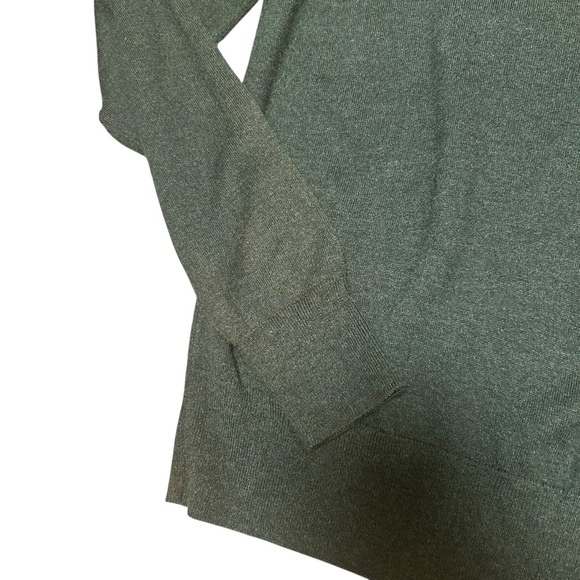 AYR olive green ribbed turtleneck sweater size XL classic preppy old money - Picture 9 of 10